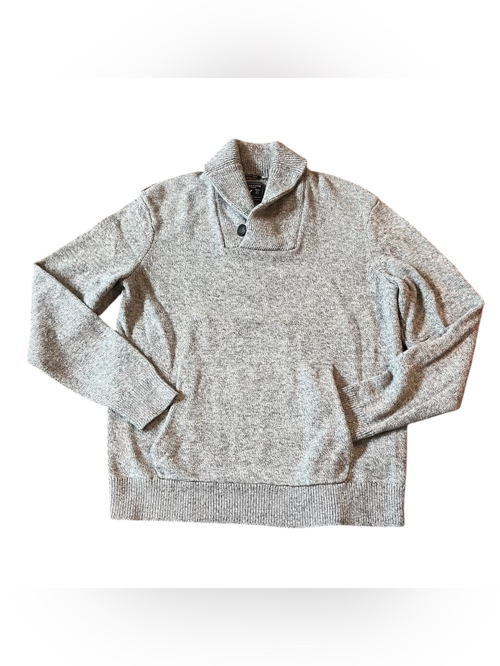 American Eagle Outfitters Men's Shawl Neck Sweater in Light Heather Gray size M